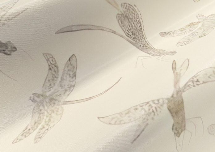 Dragonflies, Natural - Twist&Fit Roman Blind - Image 4